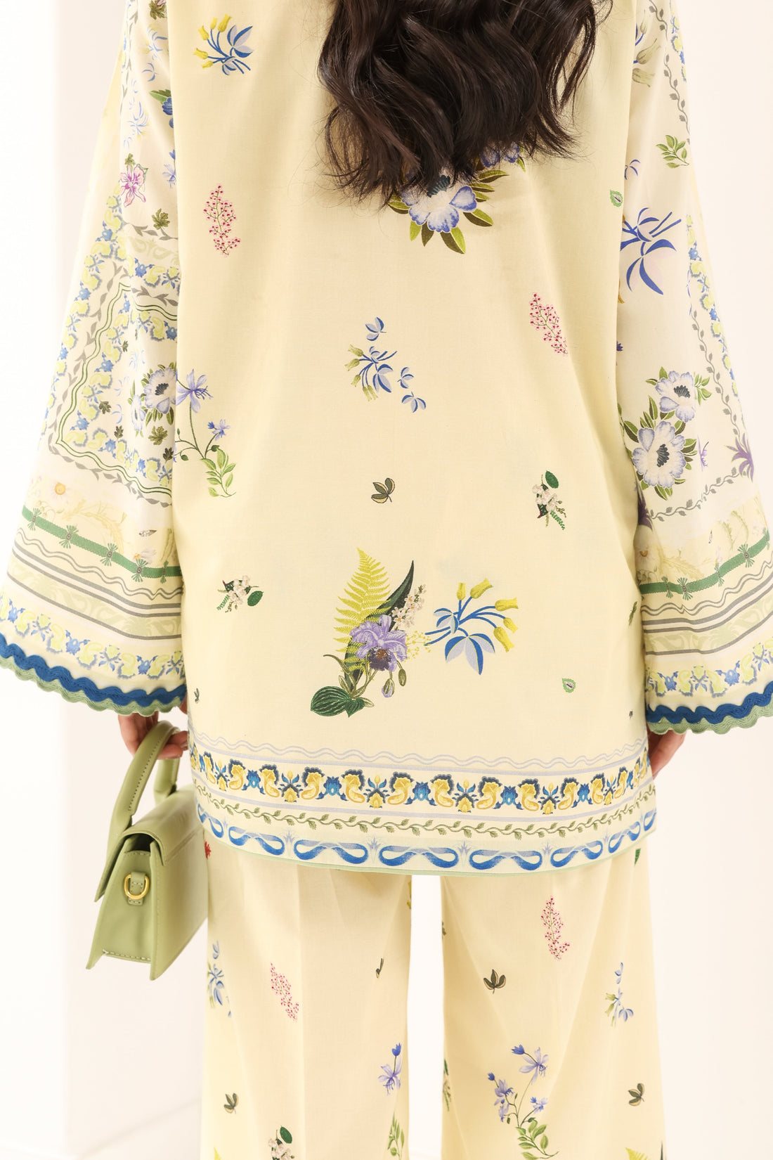 BUTTER YELLOW LUXURY PRINTED 2PCS SET (NPA2-25311) READY TO WEAR / READY TO SHIP