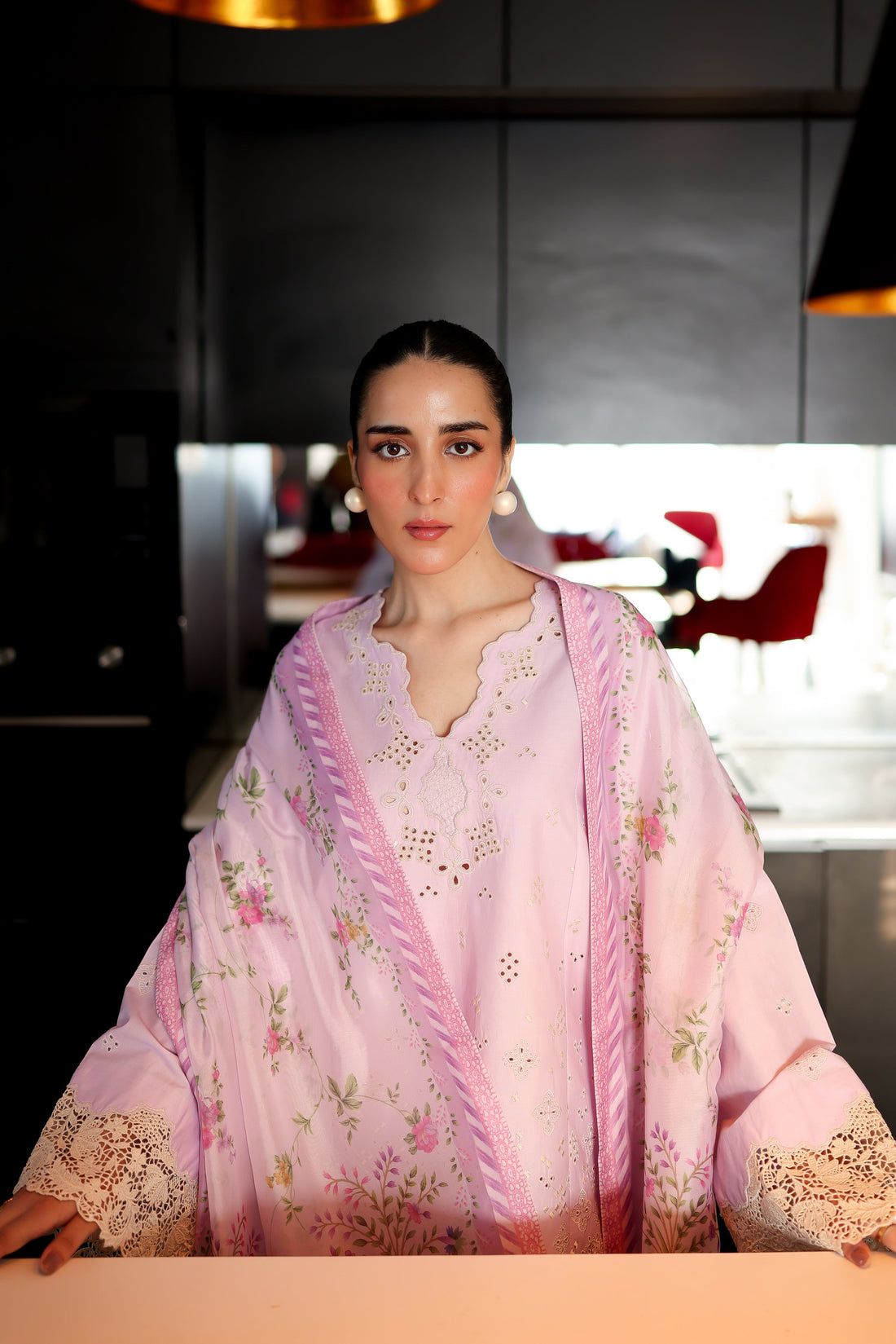 LILAC LUXURY EMBROIDERED 3PCS SET (NPA3-25431)-READY TO WEAR / READY TO SHIP