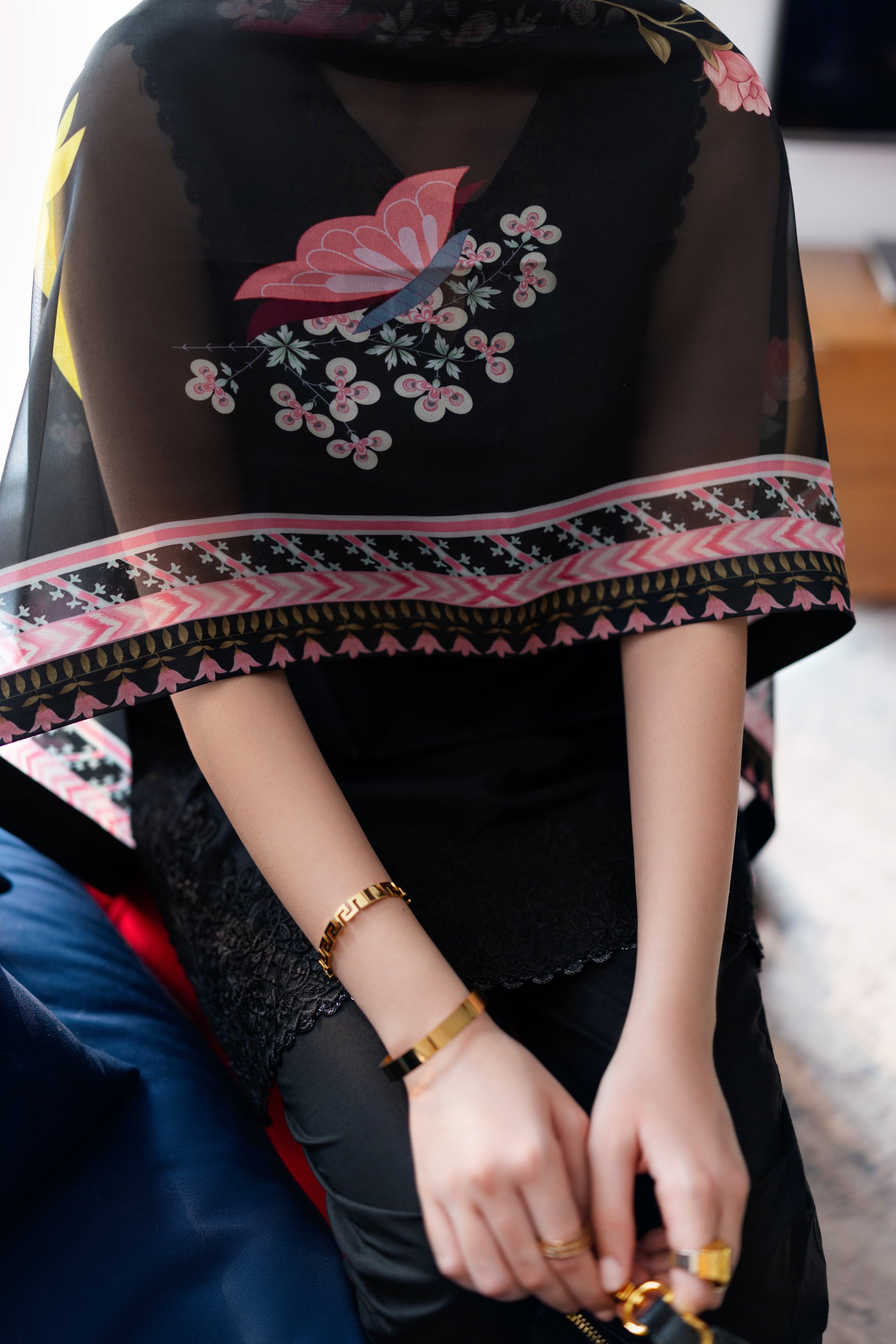 JET BLACK LUXURY EMBROIDERED 3 PCS SET (NPA3-25430)-READY TO WEAR / READY TO SHIP
