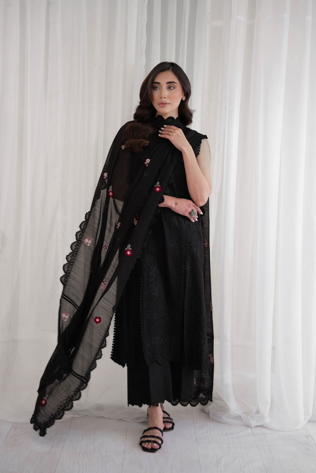 Deep Black Set / Eid 2024 PRET NPA3-24411 POST EID DELIVERY