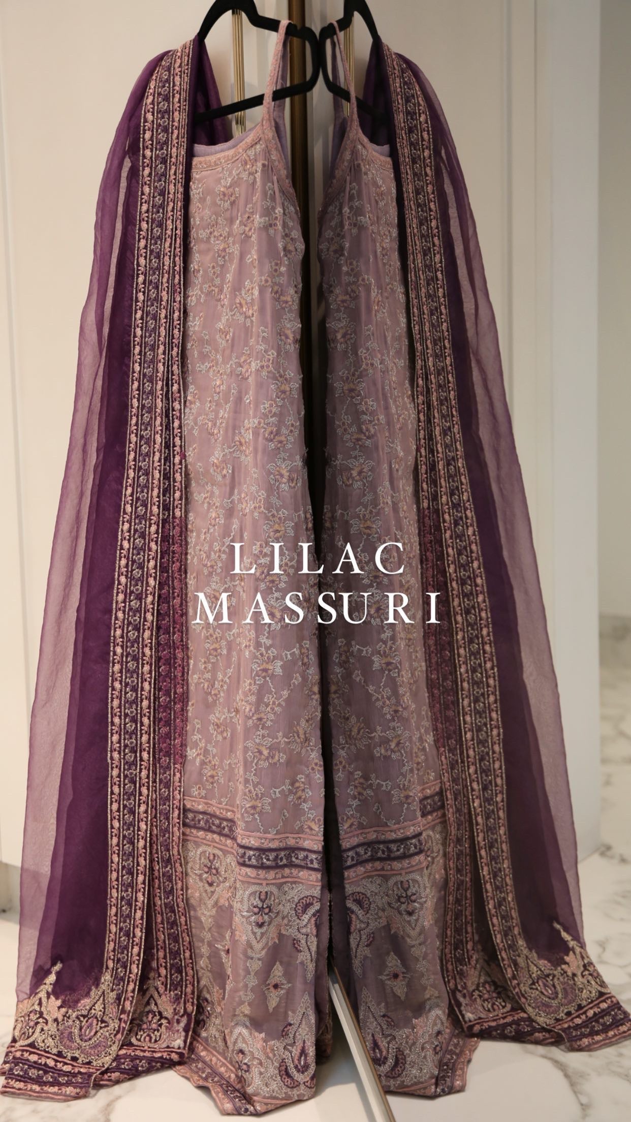 Lilac Massuri Attached Full Sleeves - SIZE SMALL READY TO SHIP