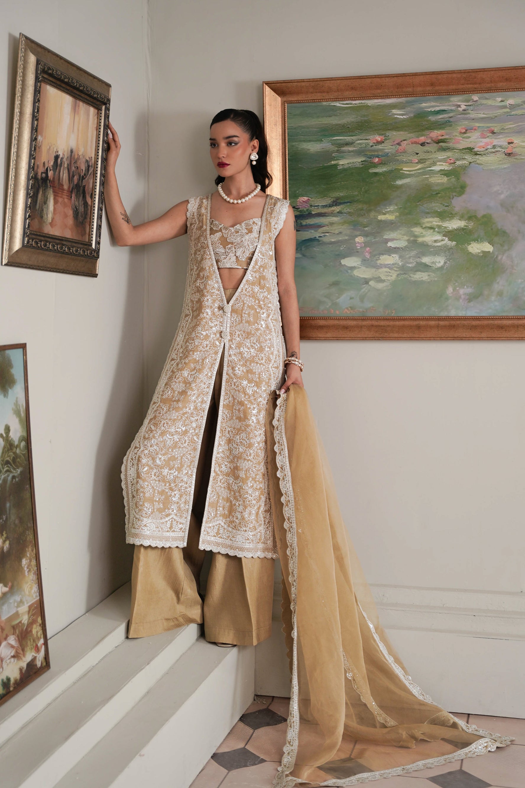 GOLDEN Beige SET WEDDING EDIT 2024/2025  (NPA3-24427)