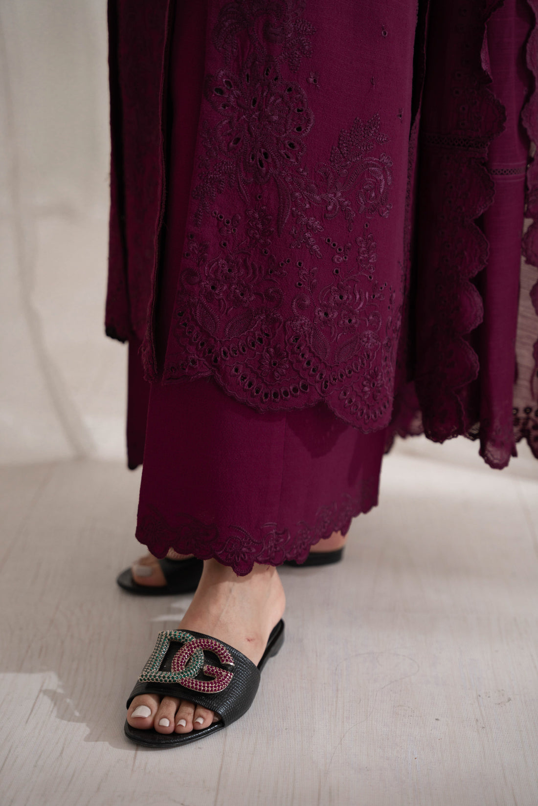 DEEP PLUM SET / EID PRET 2024 NPA3-24415  POST EID DELIVERY